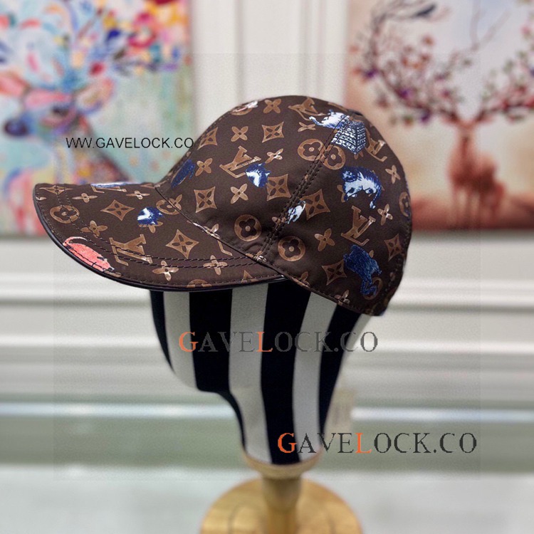 Quality L V Baseball Cap with Cat - Play cap